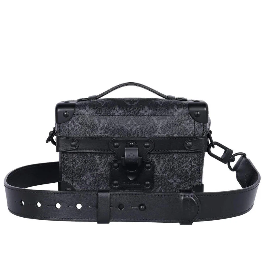 Men's Vintage Embossed Box Bag