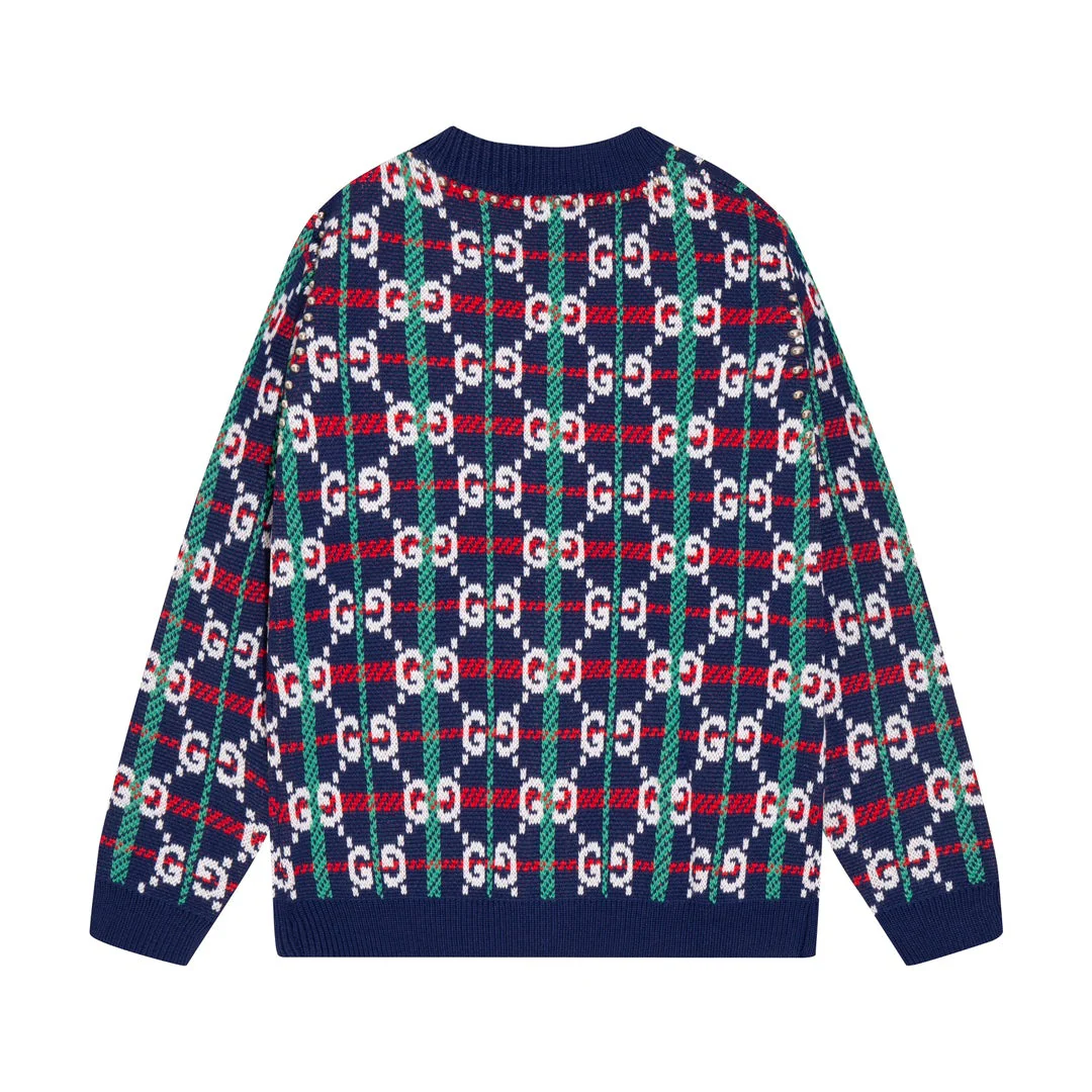 Knitted embroidered cashmere cardigan