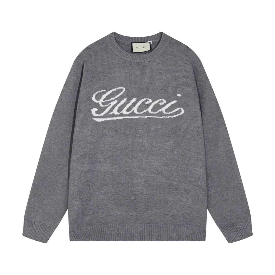 Knitted jacquard cashmere sweatshirt