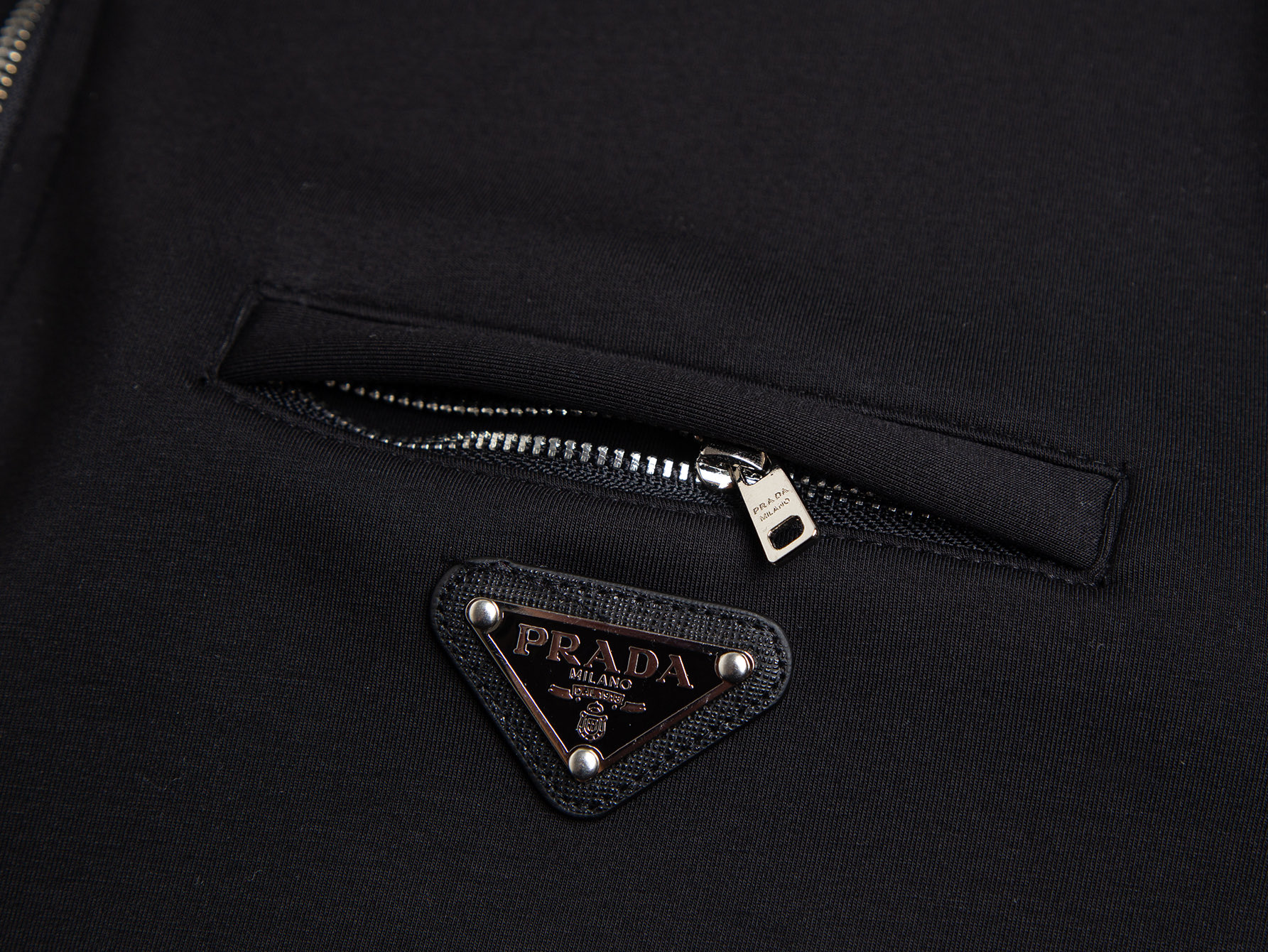 Triangle fleece-lined stand collar jacket