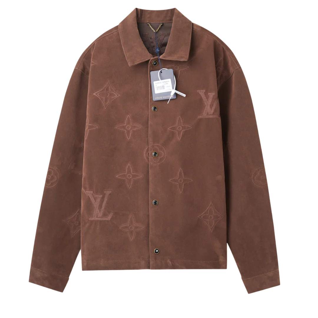 Suede leather jacket