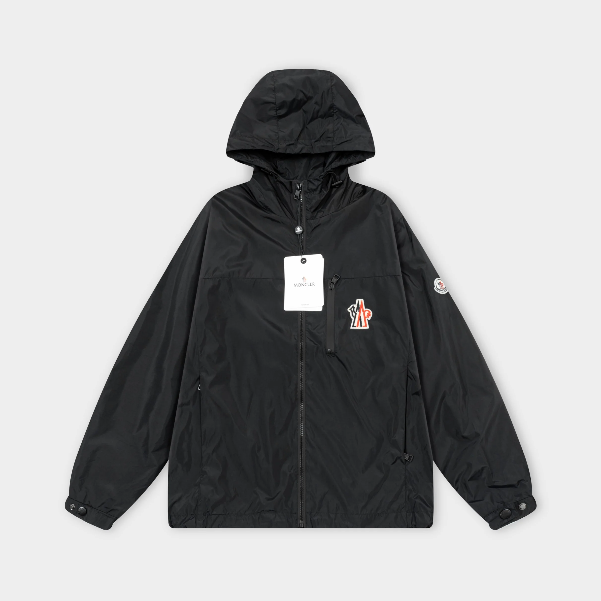 Nylon thin hooded jacket