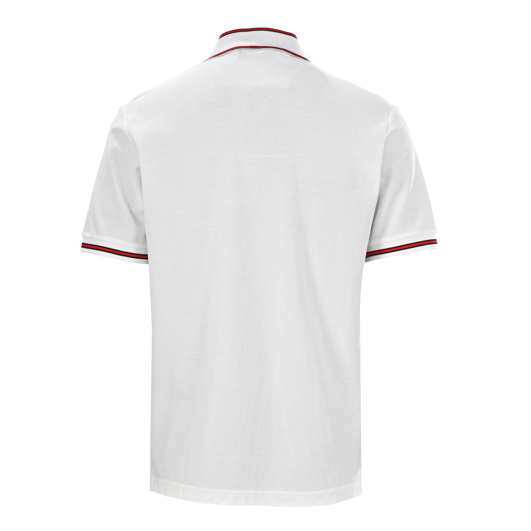 Lapel cotton polo shirt