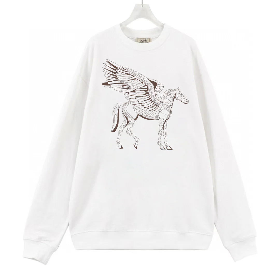 Fashion printed cotton sweatshirt