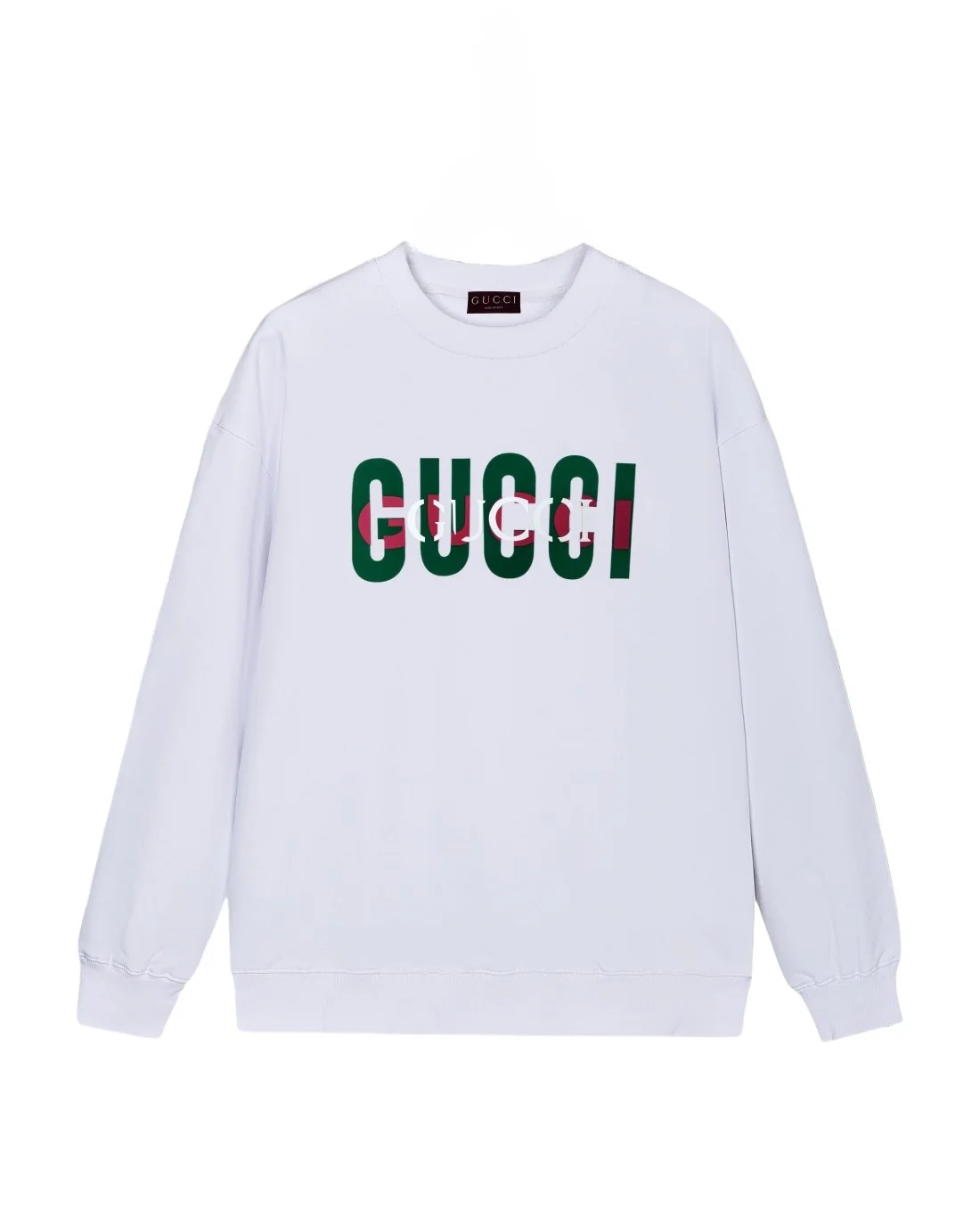 Suede offset printed sweatshirt