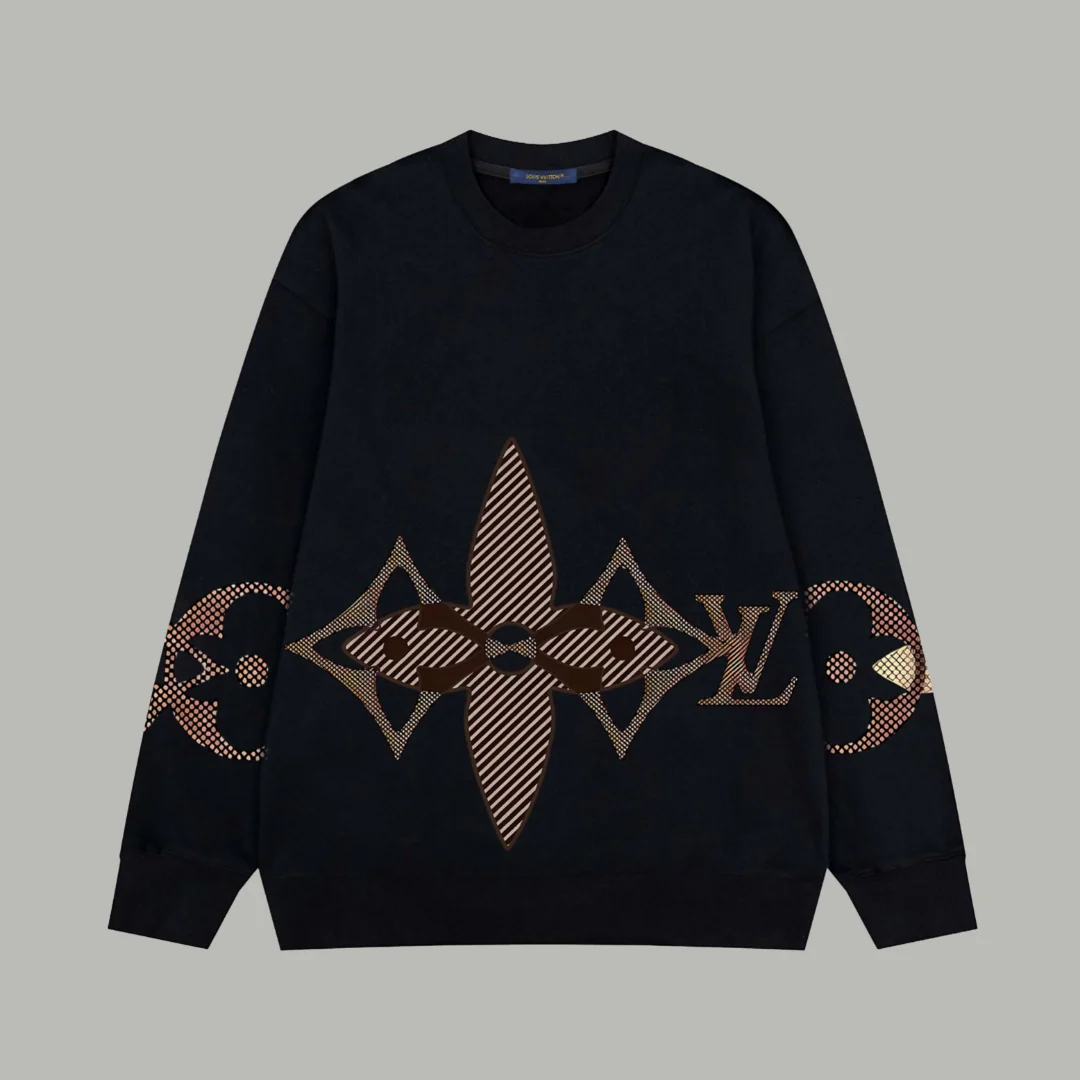 Floral print cotton sweatshirt