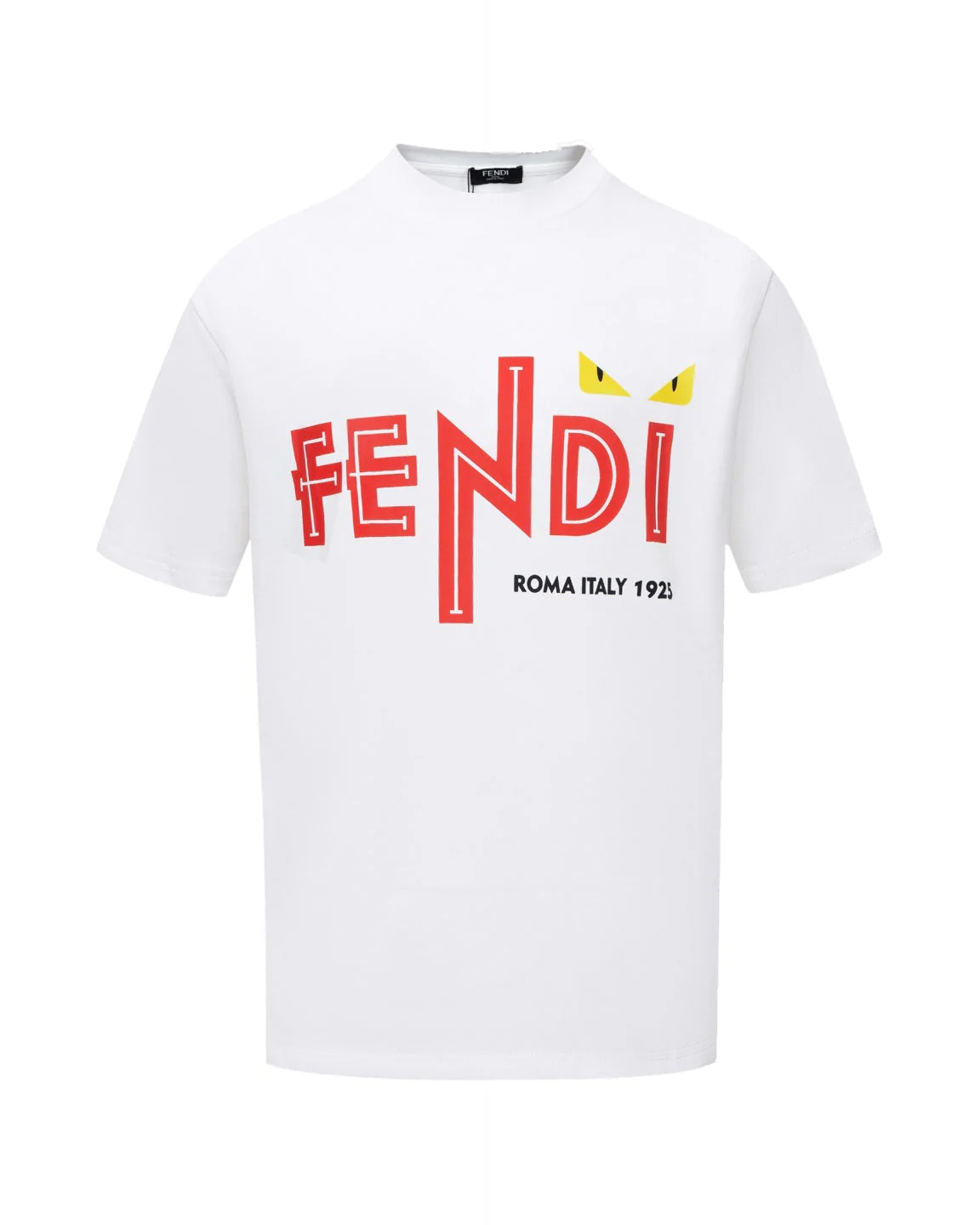 Crew neck printed cotton T-shirt