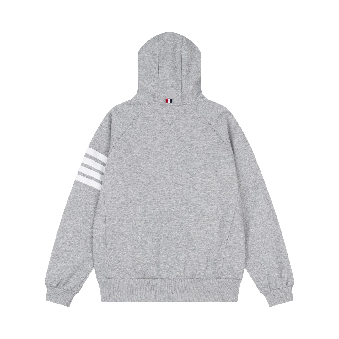 Classic striped zip-up sweatshirt/jacket