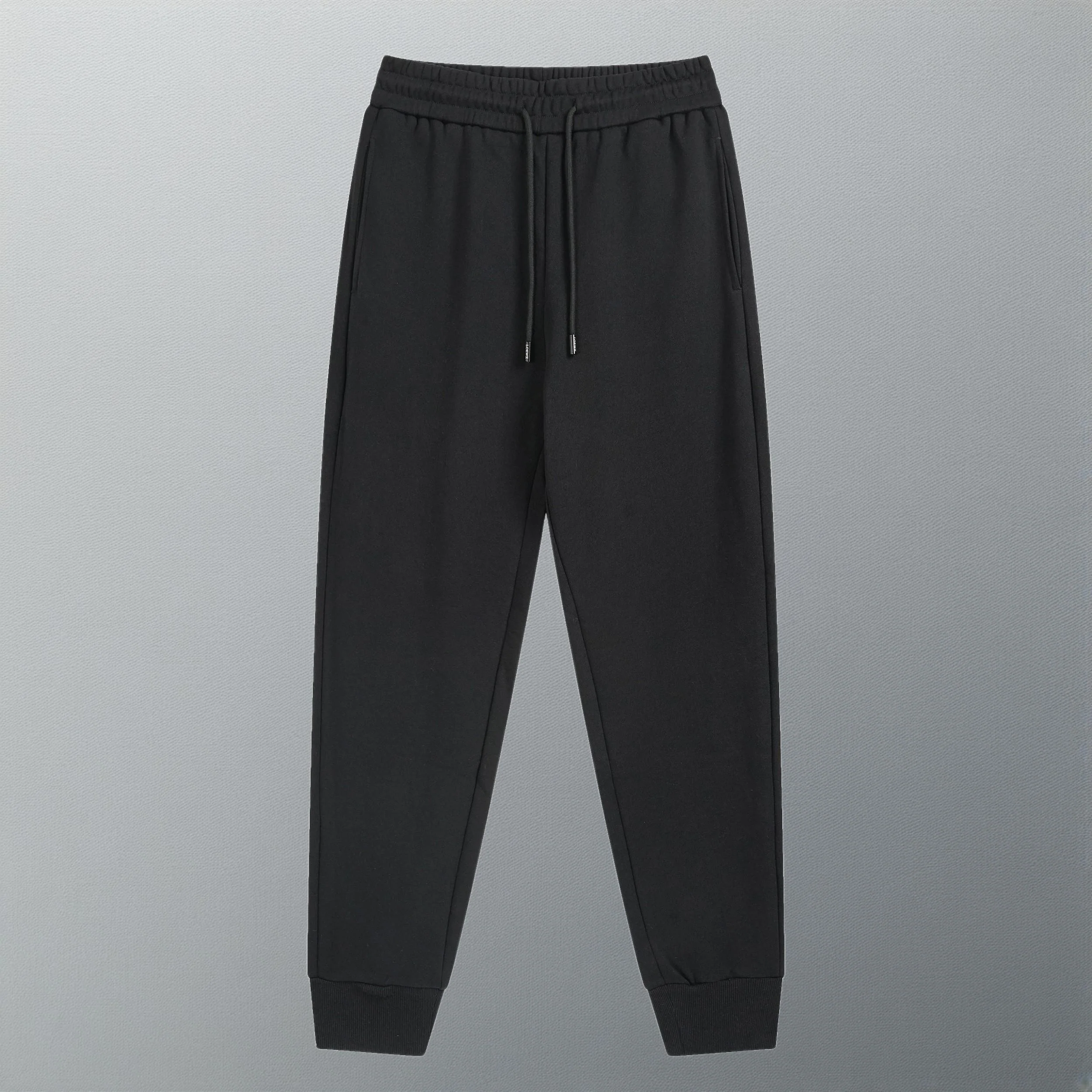 Embroidery drawstring casual trousers