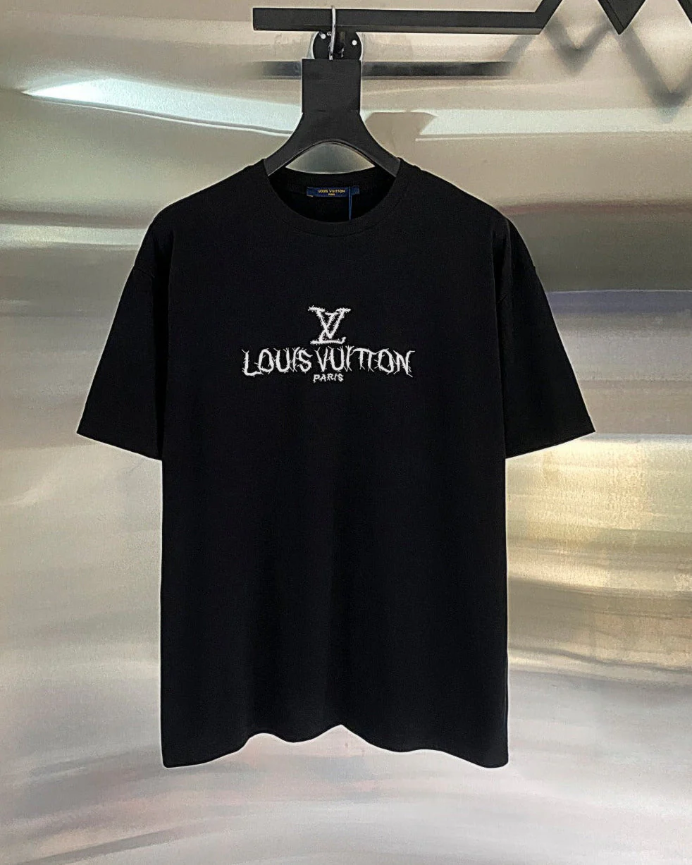 Embroidered print T-shirt