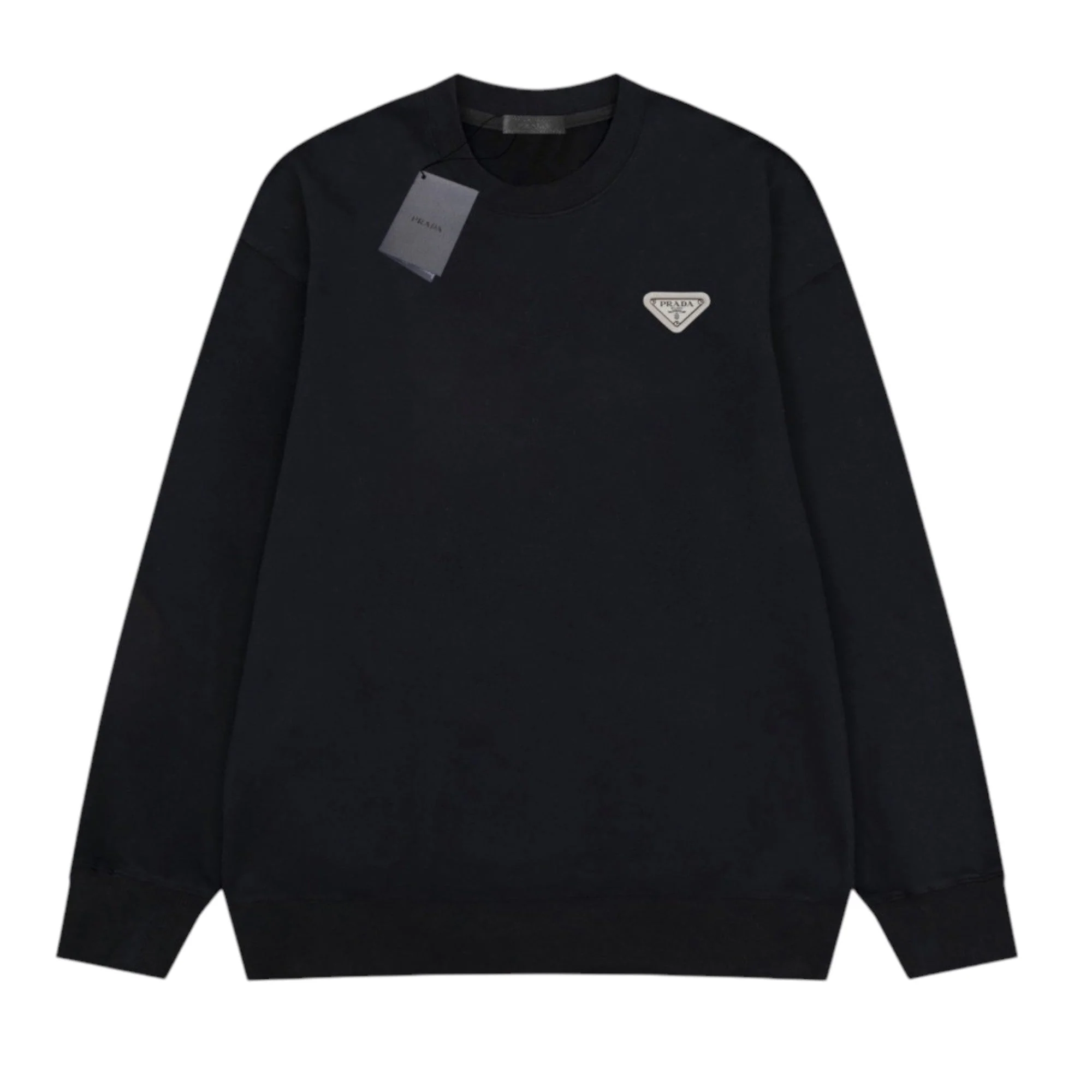 Simple round neck cotton sweatshirt