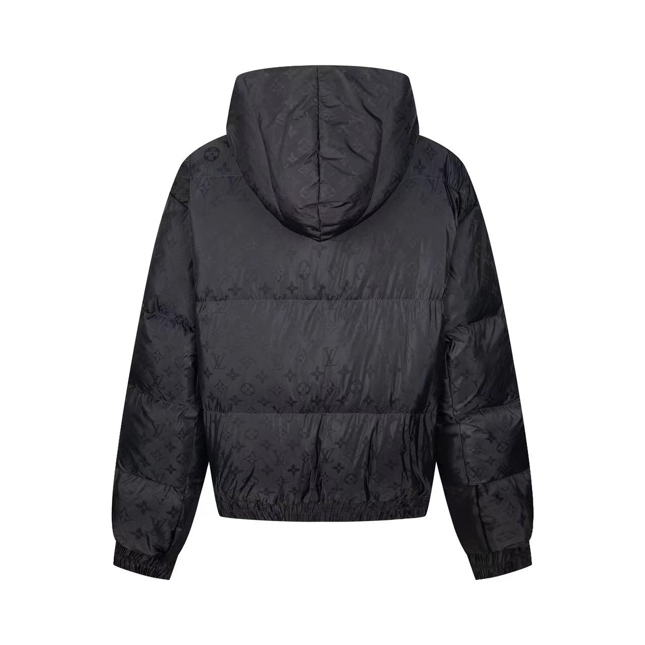 Skiing series jacquard hooded down jacket