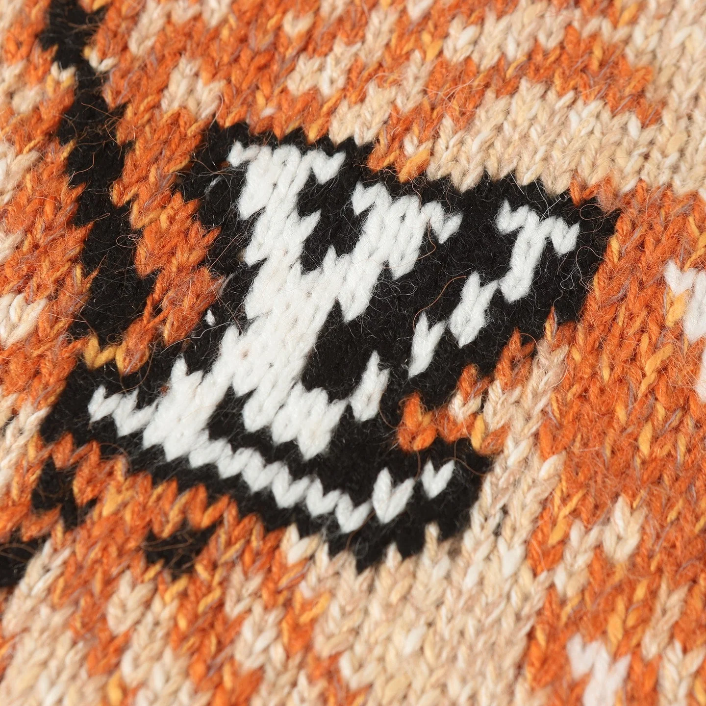 Printed zip-up knit jacket