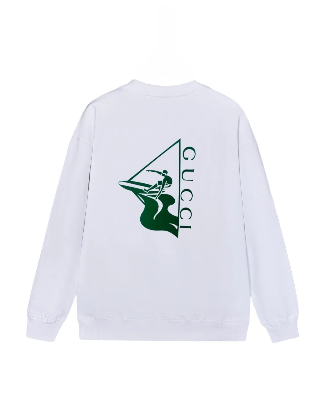 Suede ski offset sweatshirt