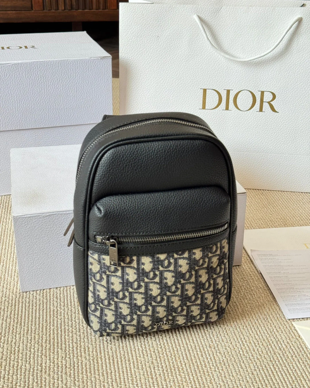 Men's Embossed Chest Bag