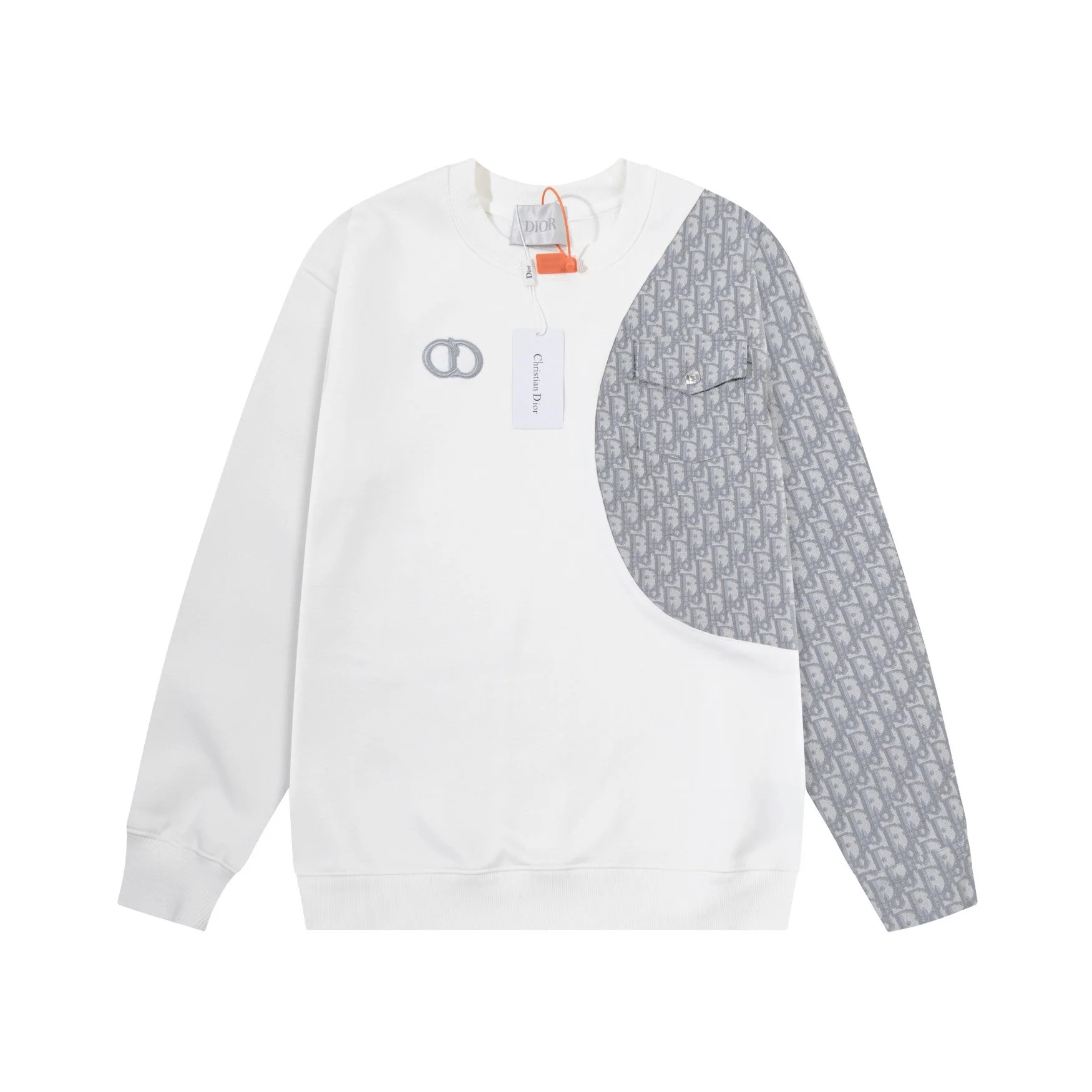Pocket crew neck sweatshirt