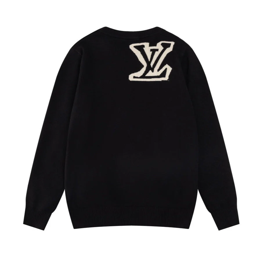 Jacquard-knit cashmere sweatshirt