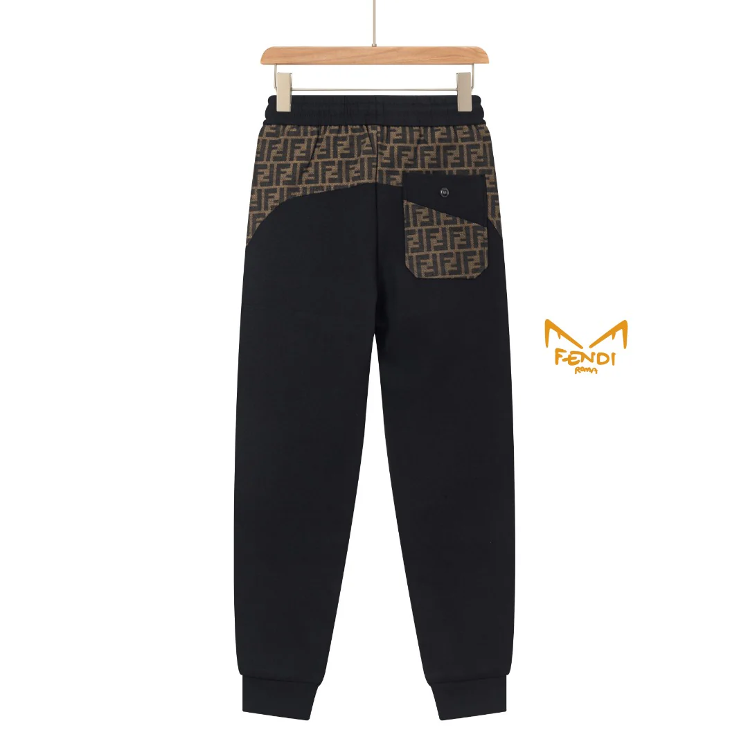 Embroidered eye drawstring trousers