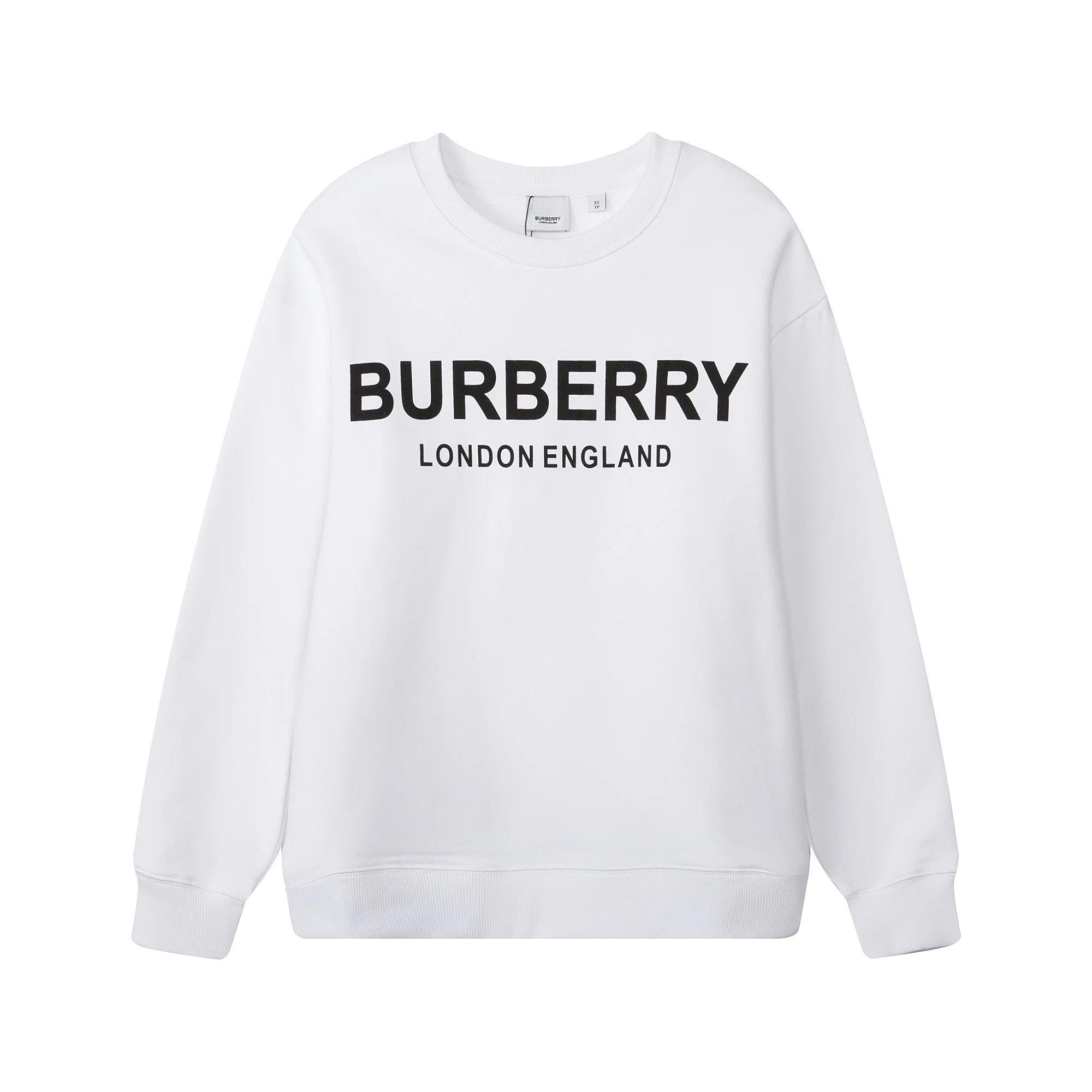 Printed crew neck cotton sweatshirt