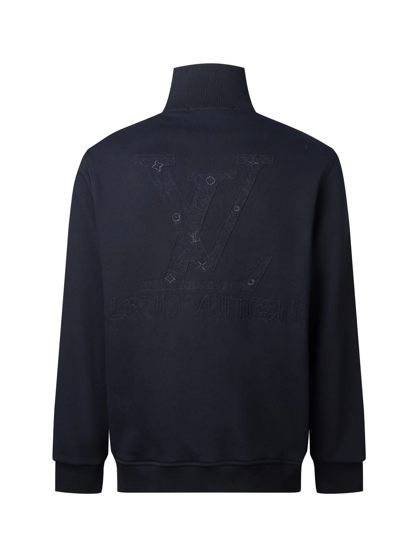 Double-sided embroidery stand-up collar jacket