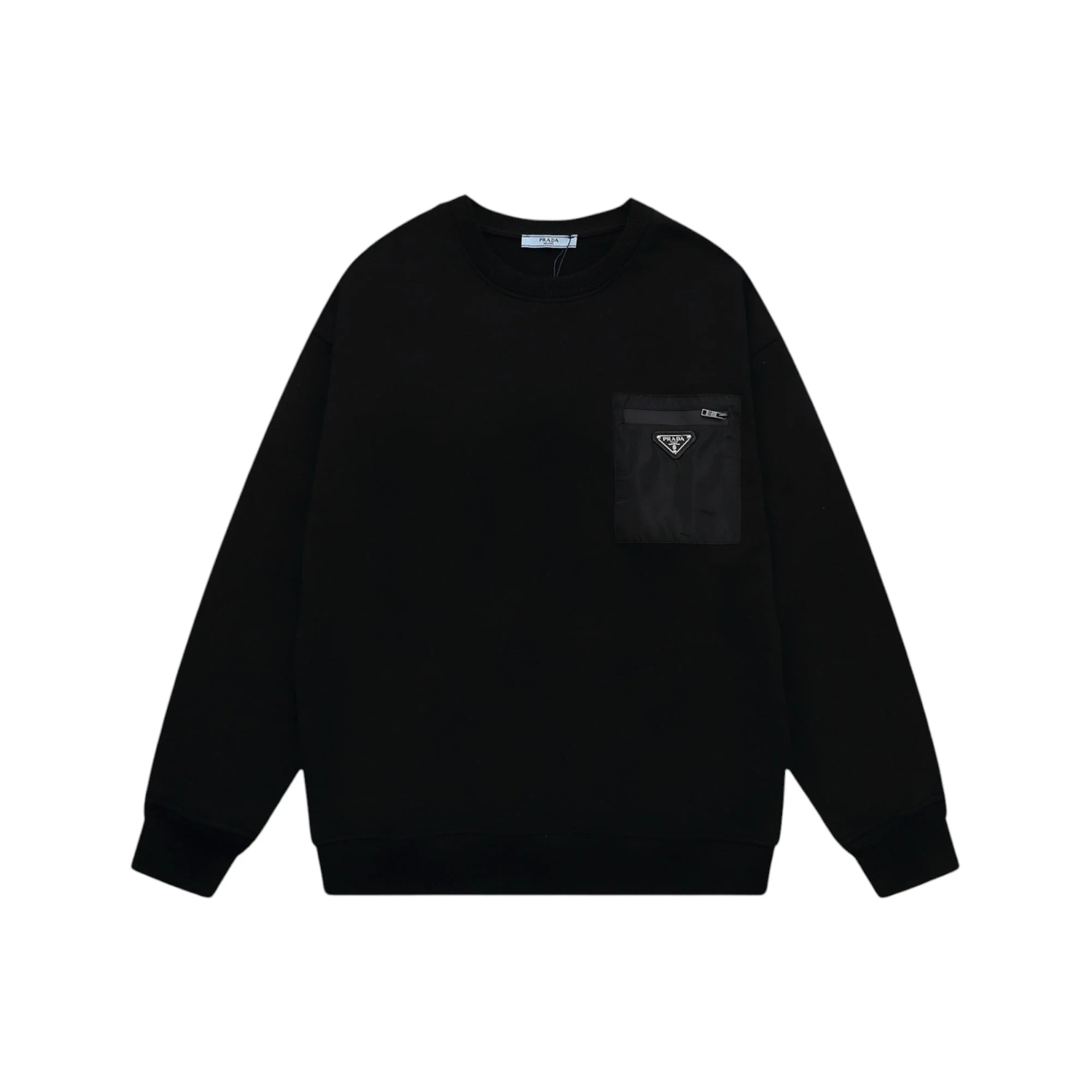 Pocket embroidered sweatshirt