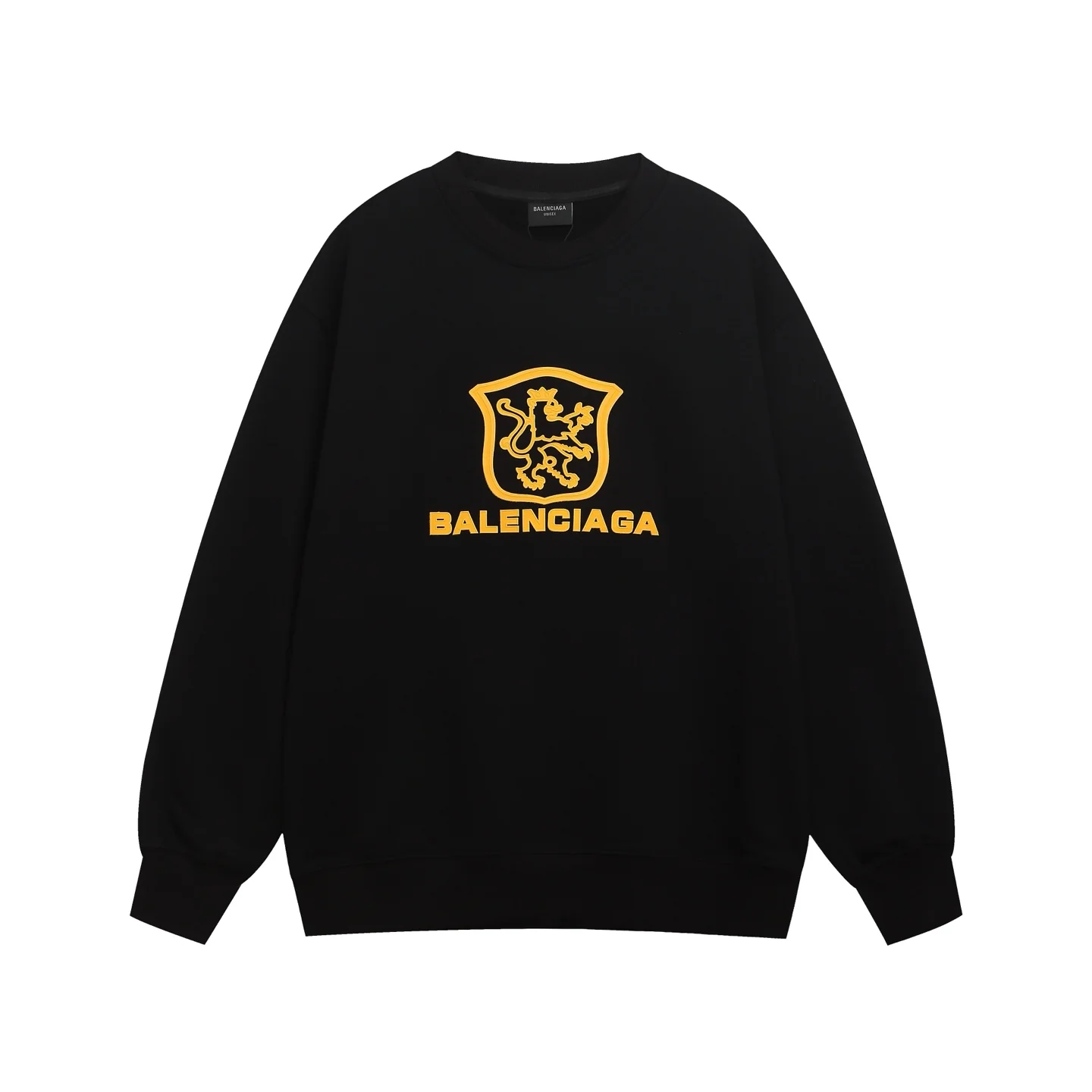 Silicone embossed cotton sweatshirt