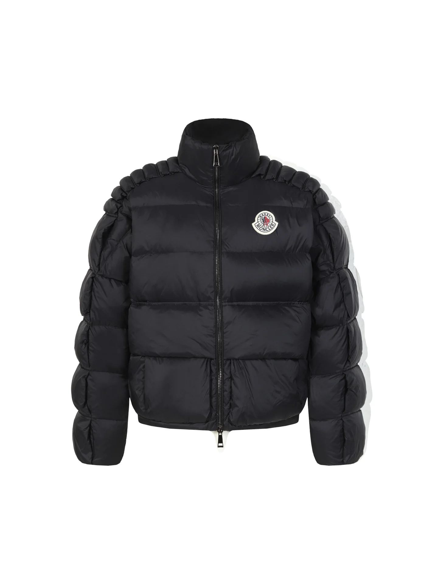 3D Quilted Zipper Down Jacket