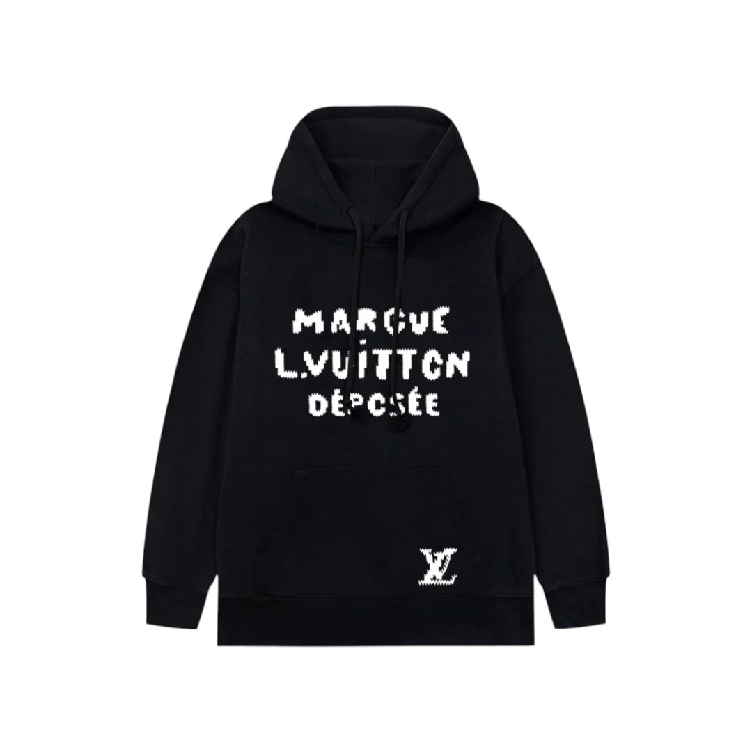 Graffiti lettering hooded sweatshirt