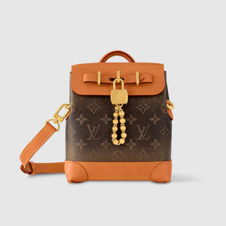 Men's Chain Lock Crossbody Bag