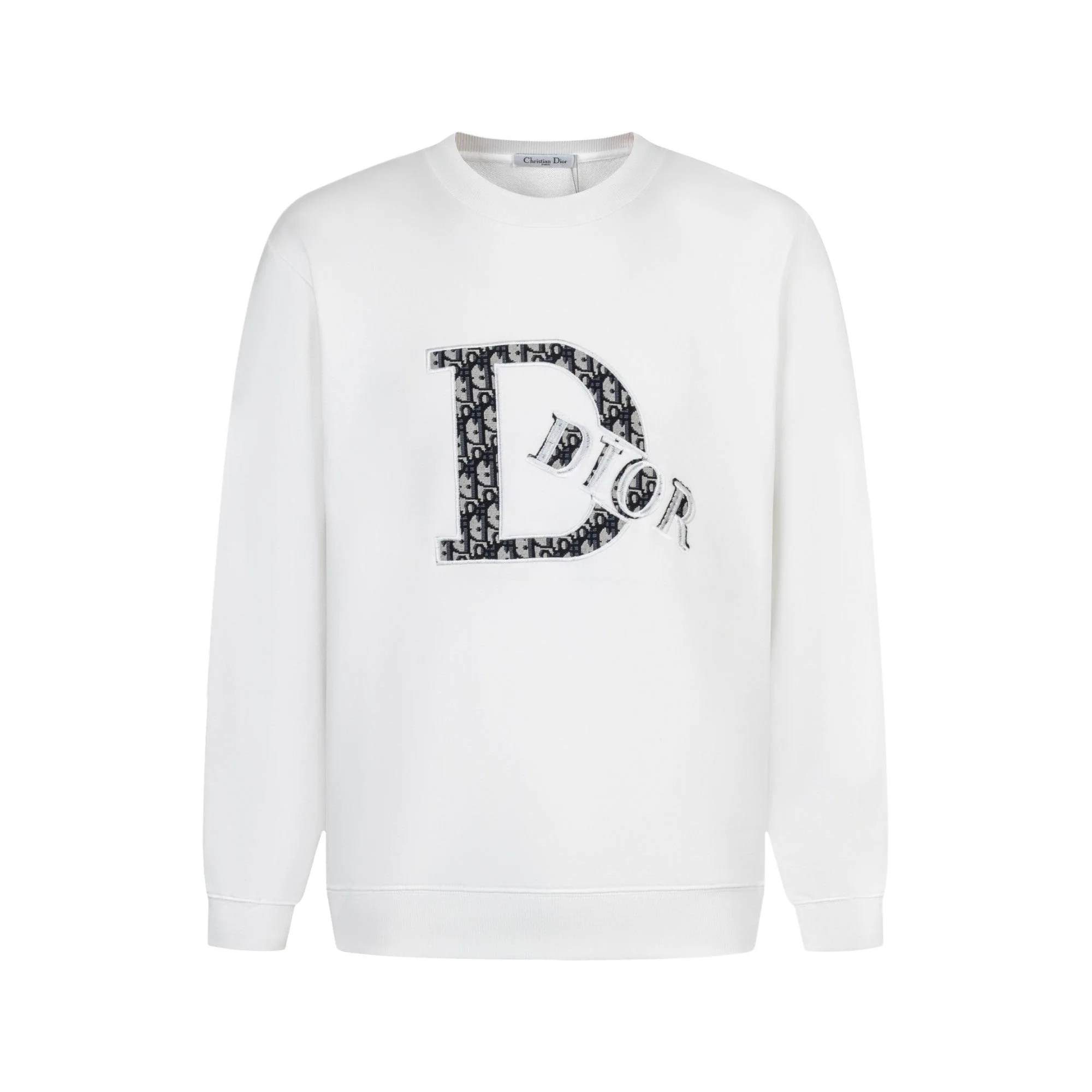 Embroidered cotton sweatshirt