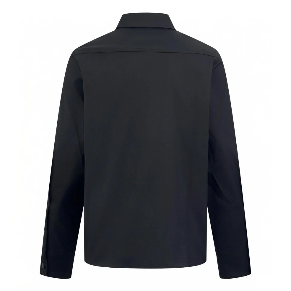 Badge zip-up cotton jacket