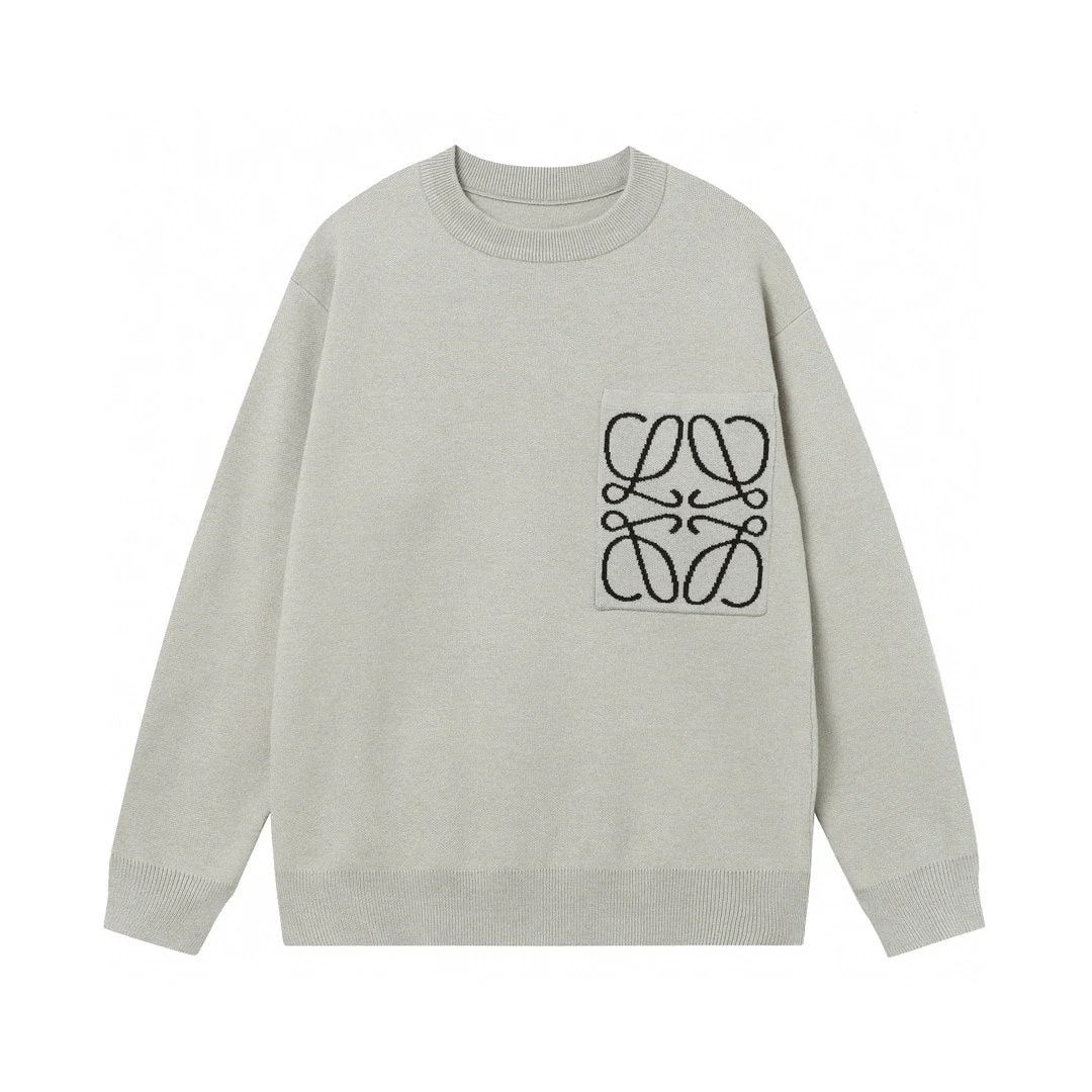 Embroidered cashmere sweatshirt