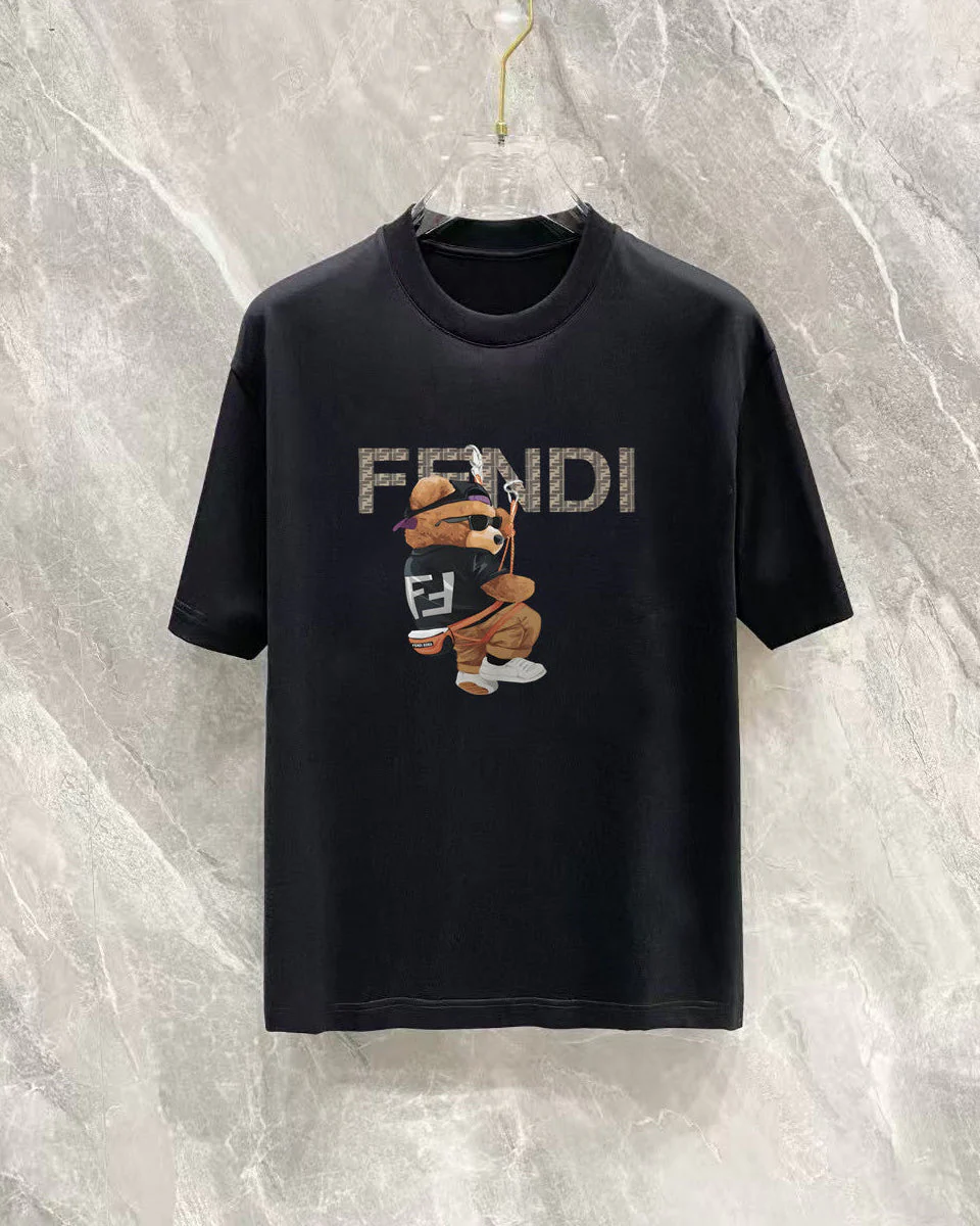 Cartoon Print Cotton T-Shirt