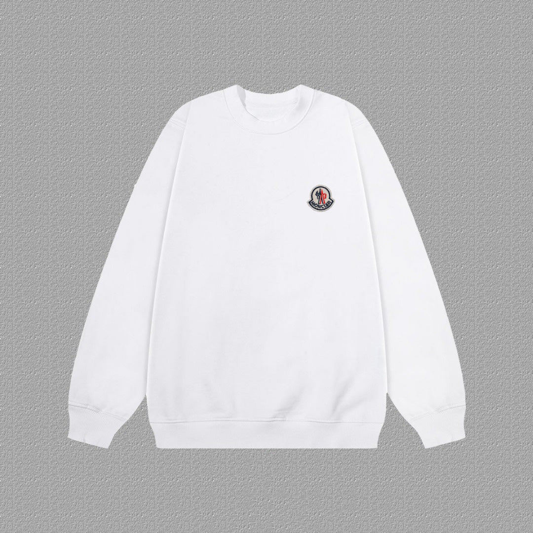 Solid color crew neck sweatshirt