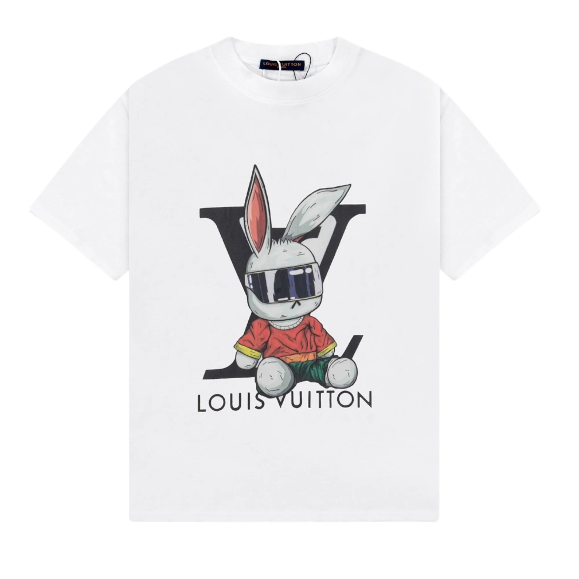 Cartoon print cotton T-shirt