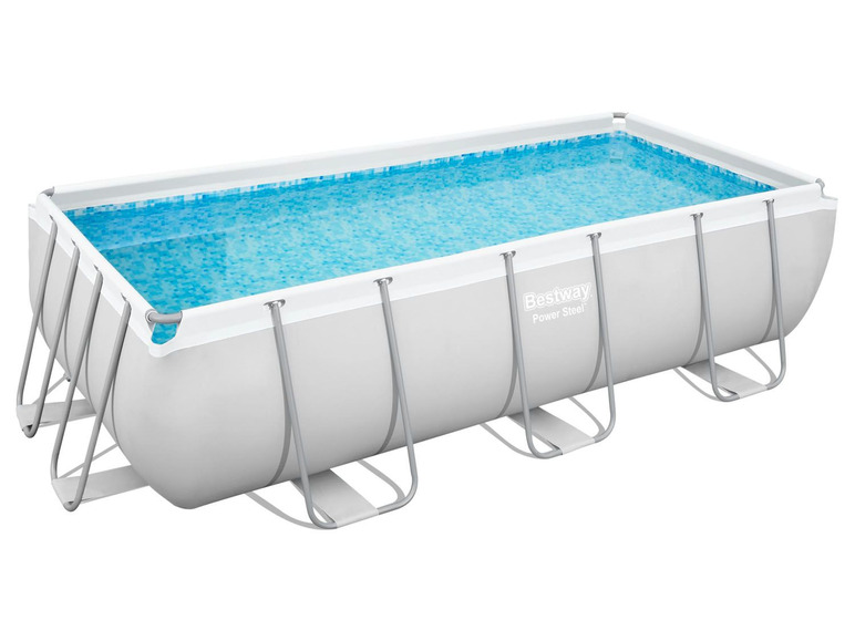 Bestway Power Steel™ Frame Pool Komplett-Set, eckig