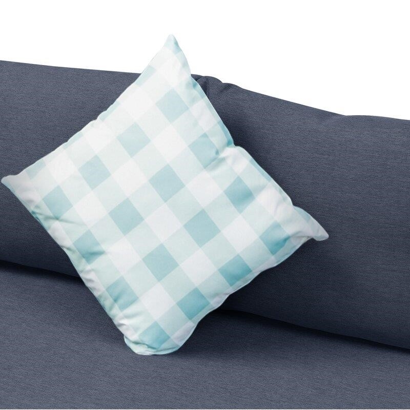 Julianna Wicker/Rattan 7 - Person Seating Group with Cushions