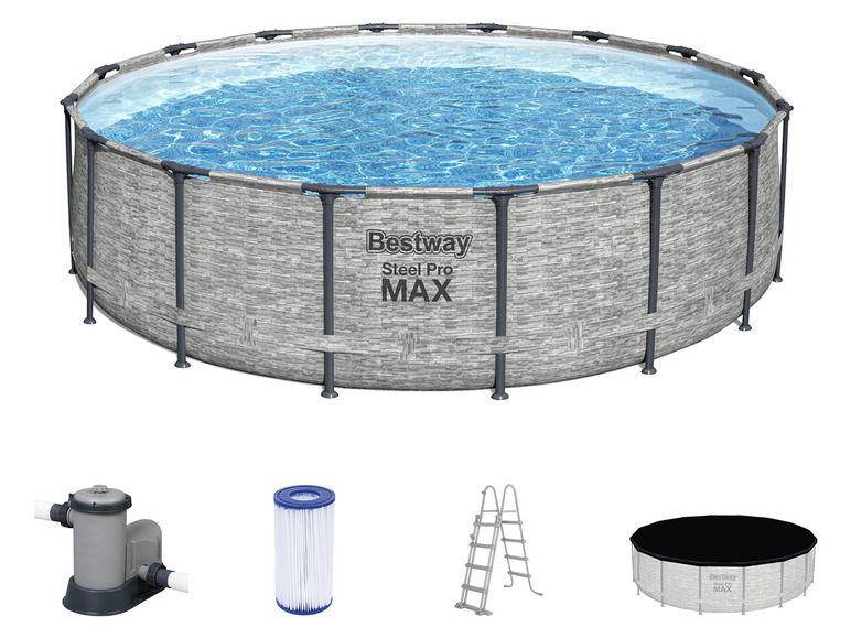 Bestway Bestway Steel Pro Max™ Framepool Komplett-Set 488x122 cm
