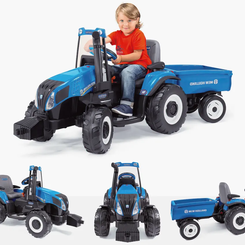 New Holland T8 Tractor & Trailer by Peg Perego