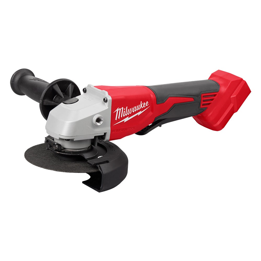 MILWAUKEE 18V Brushless 2 x 4.0Ah 125mm (5") Angle Grinder w/ Deadman Paddle Switch Kit M18BLSAG125XPD402C