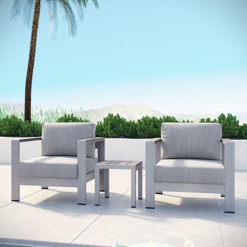 Coline Square Bistro Set with Cushions