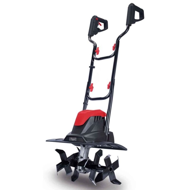 Scheppach Tiller MTE380 Electric Tiller | Power 1050W | Hurdles &Oslash;205mm | Milling width 360mm | Chopping speed 400 1/min | Immediate start with circuit breaker | foldable