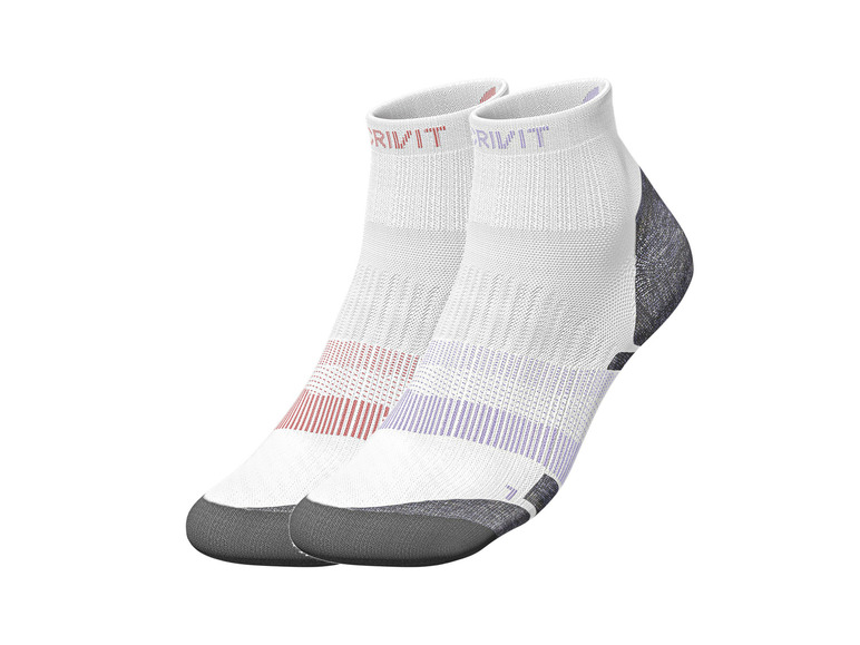 CRIVIT Damen Laufsocken, 2 Paar, feuchtigkeitsregulierung