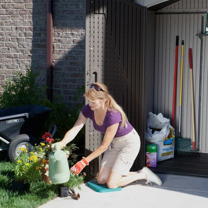 7' wide x 4' 7 deep plastic storage shed