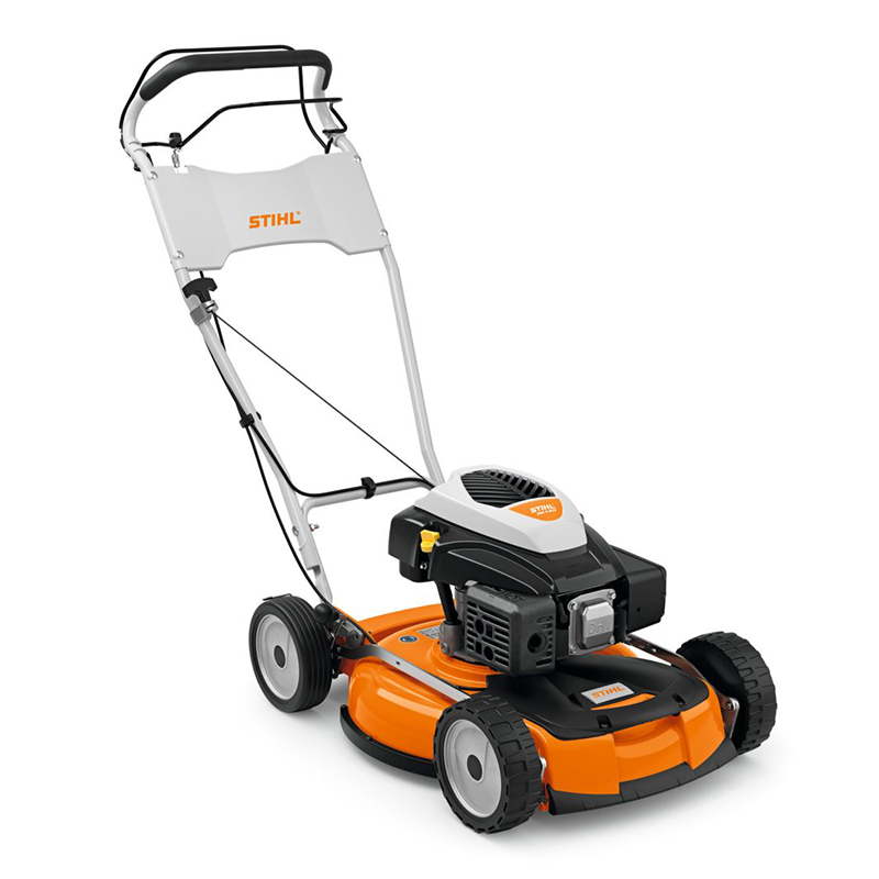 Stihl petrol lawn mower with mulching function RM 4 R