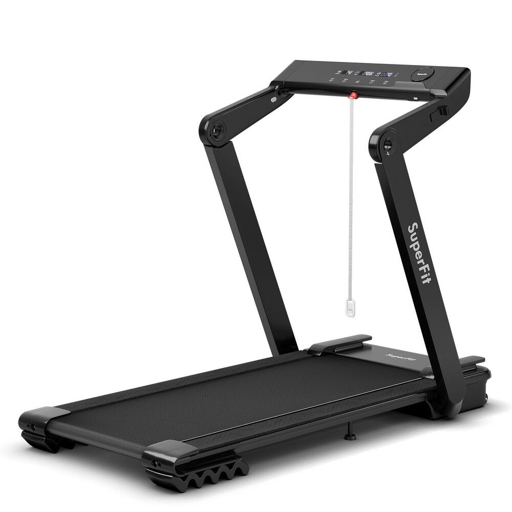4.0HP Foldable Electric Treadmill Jogging Machine with Speaker LED - 57.5 x 31 x 43.5 (L x W x H)