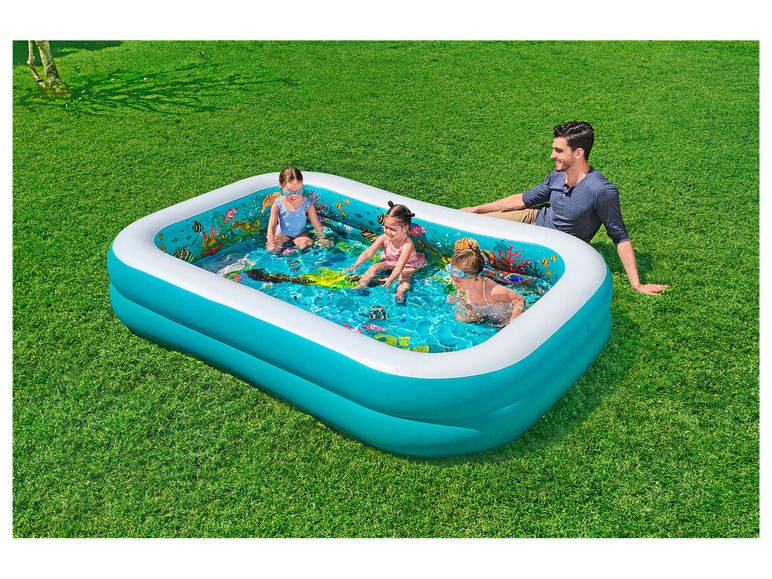 Bestway Family Pool 3D Abenteuer 262 x 175 x 51 cm, eckig