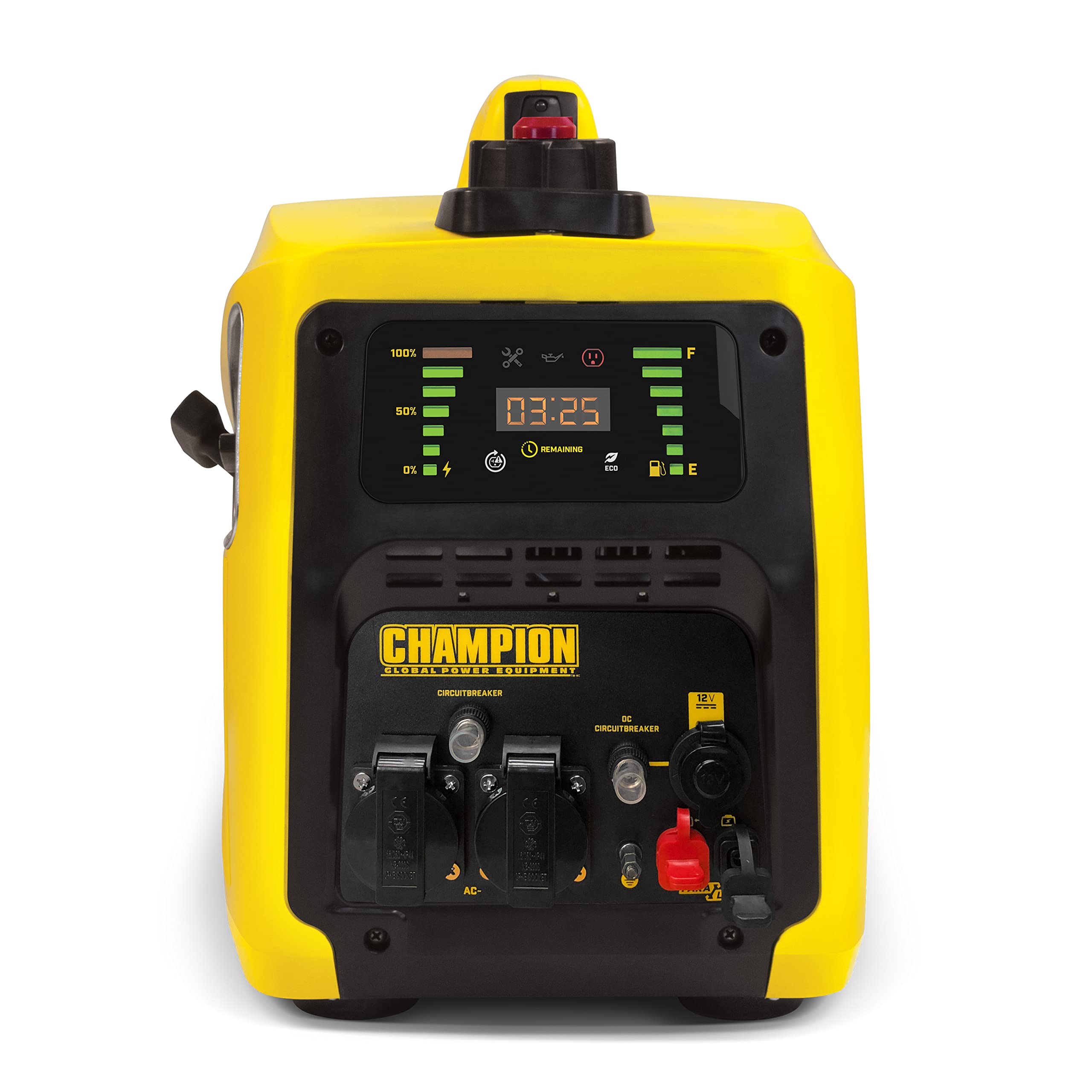 Champion Power Equipment 8200i-EU Petrol Power Converter (2000 Watt, Portable Inverter, Generator with LED Display, 80 cm Motor, Running Time up to 11 Hours, Extremely Quiet)