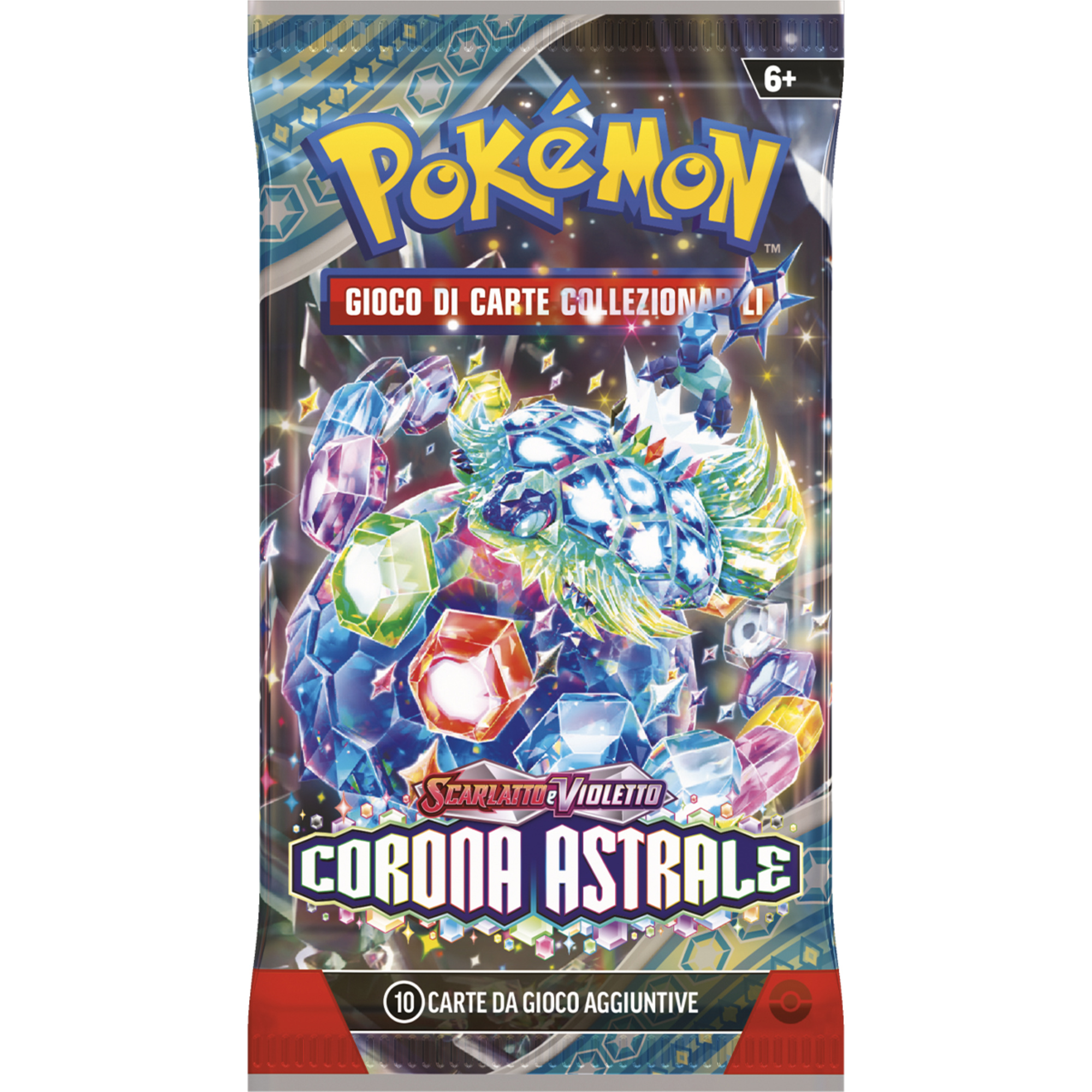 Pokemon sv7 scarlatto e violetto corona astrale busta 10 carte assortito