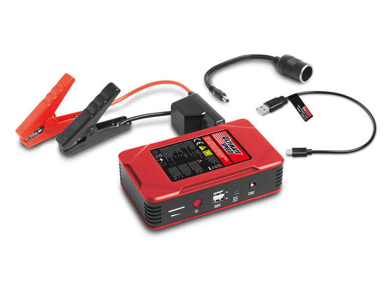 ULTIMATE SPEED® Mobile Autostarthilfe »UMAP 12000 C3« mit KFZ-Ladegerät »ULGD A1«, 12 V und 24 V
